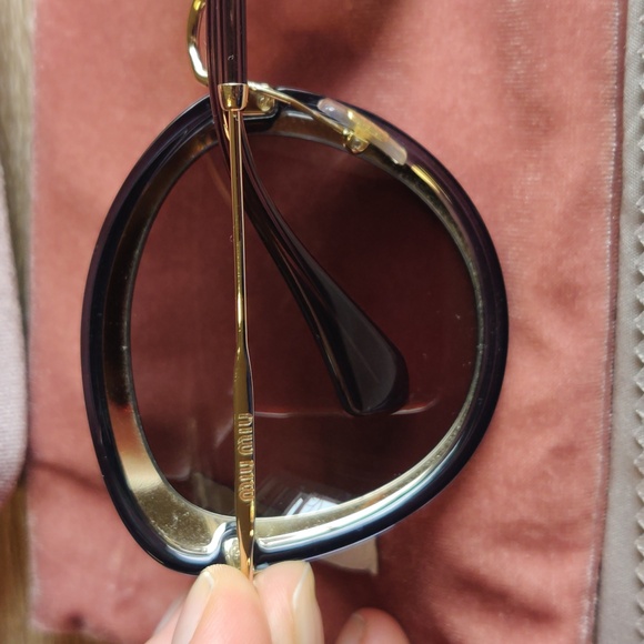 Miu Miu Sunglasses Black & Gold main image 7
